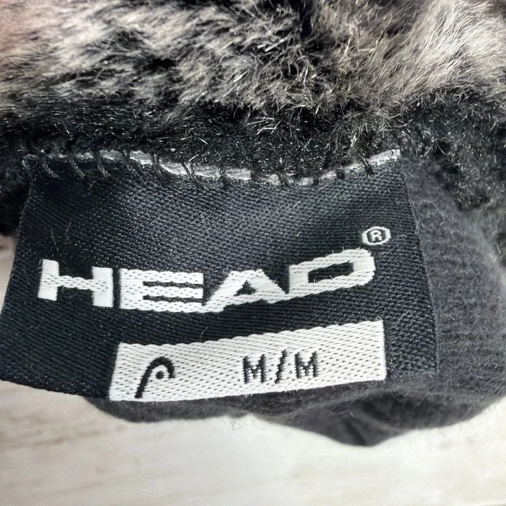 HEAD Women's Sensatec Digital ThermalFUR Winter Gloves Black Faux Fur Size M